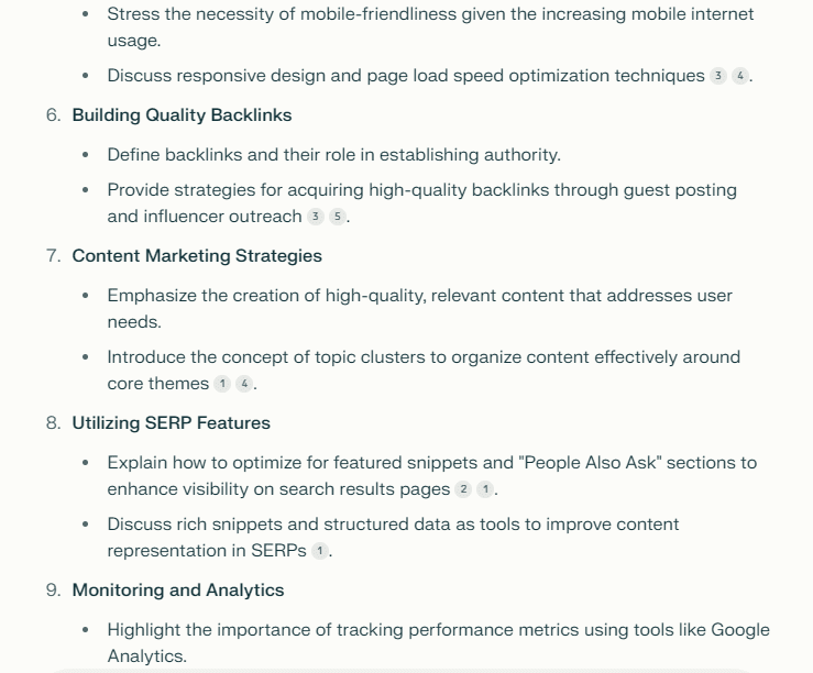 Implementing SEO techniques with AI