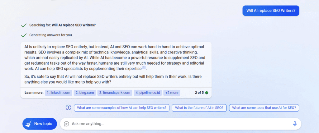 Will AI replace SEO writers