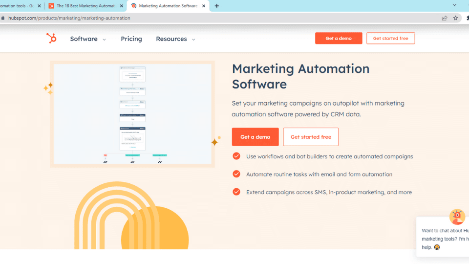 Snapshot of marketing automation software