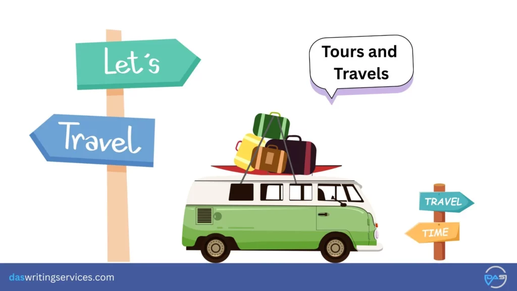 Tours and Travels writing