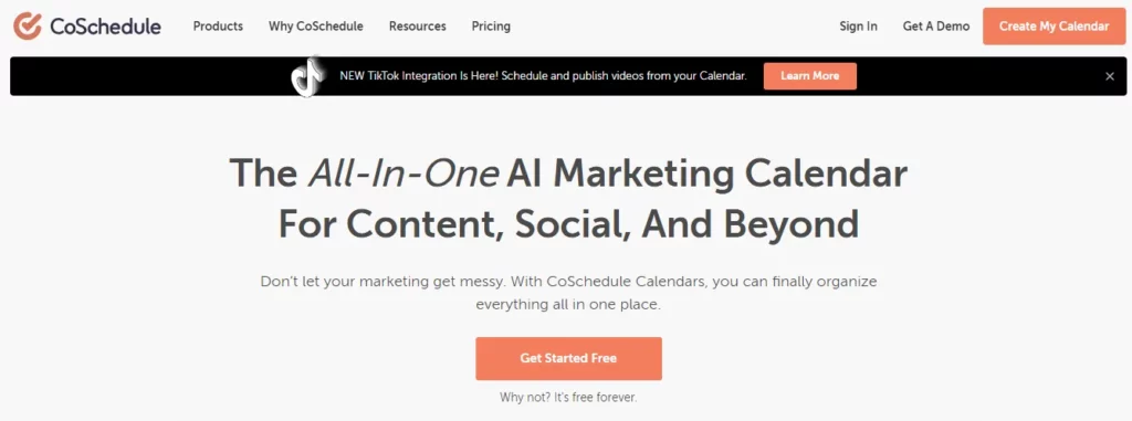 CoSchedule Content Marketing Platform for Social Media Content Management