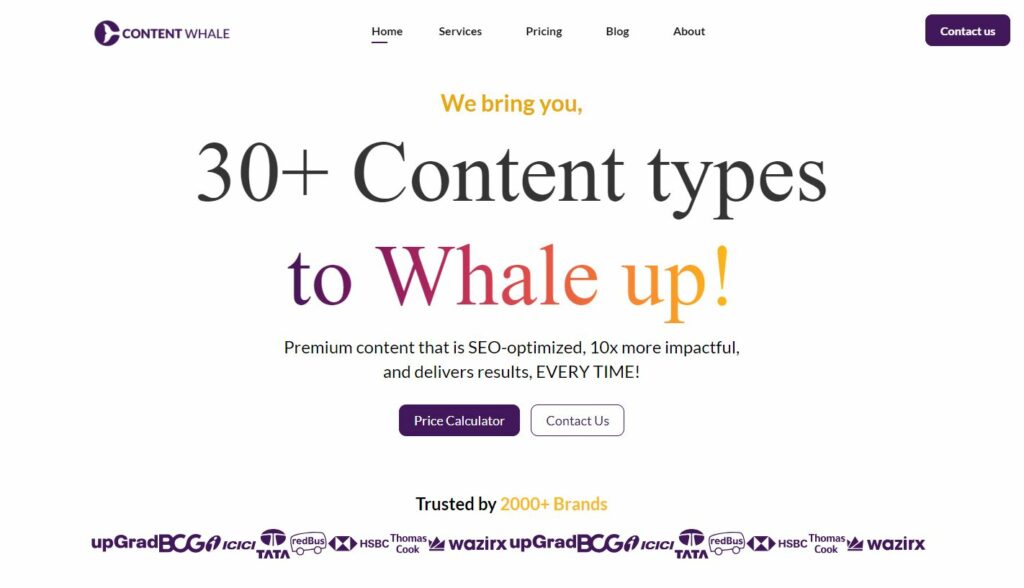 content whale