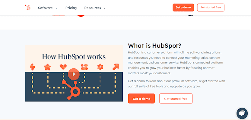 hubspot website content writing