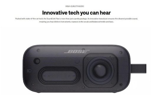 bose ecommerce product description