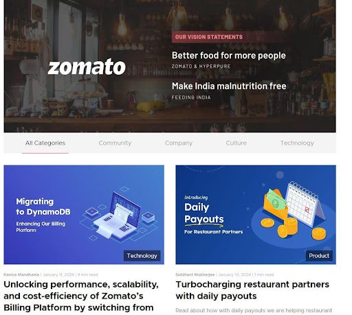 zomato blog writing