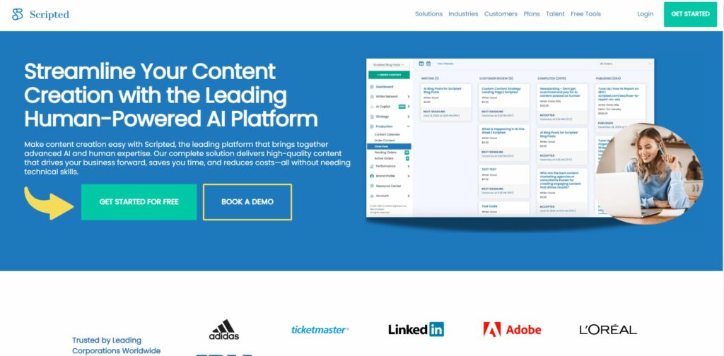 scripted content writing companies in USA