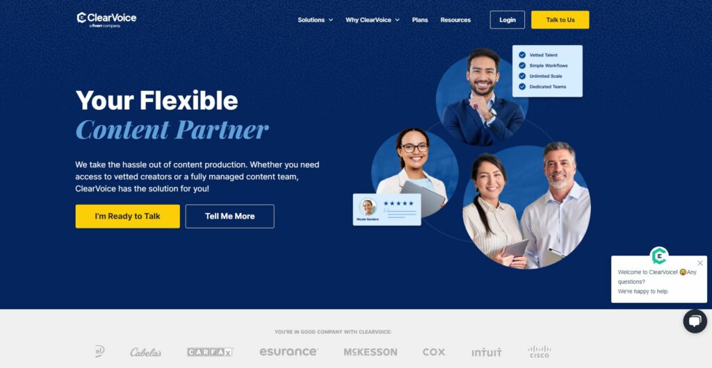 clear voice content writing companies in USA