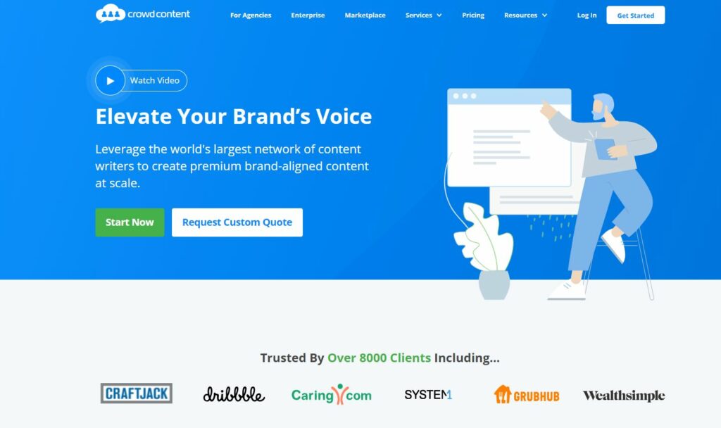 Crowd content content writing companies in USA