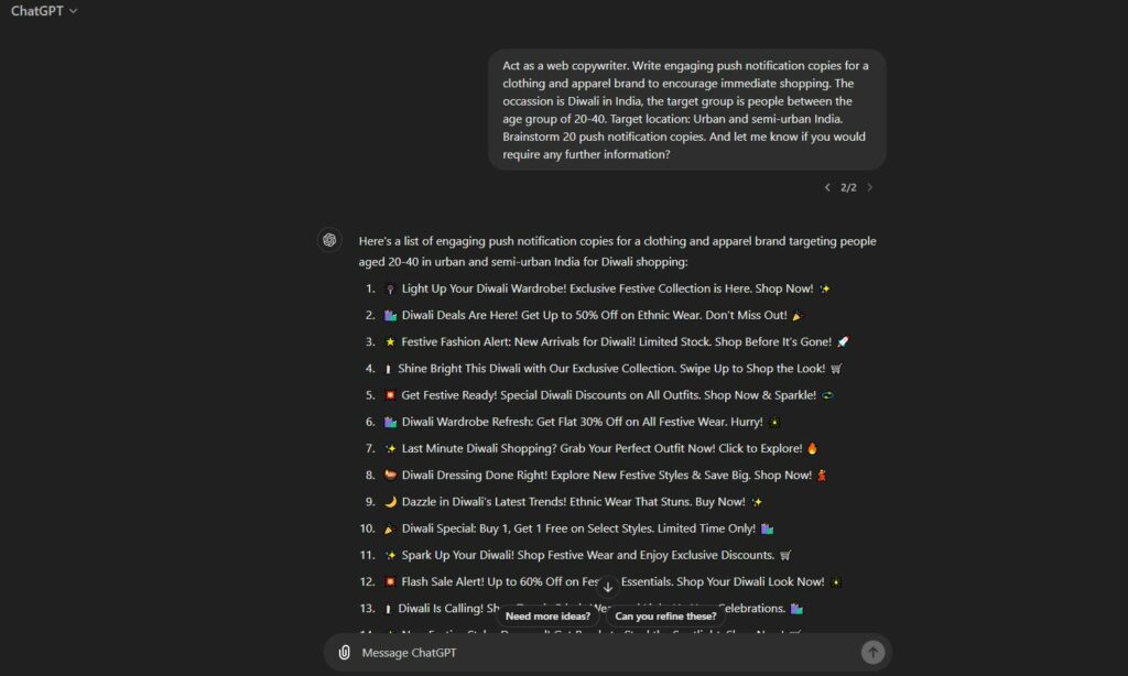 chatgpt in content writing
