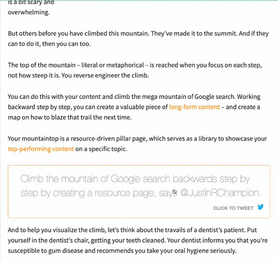 content marketing example CMI
