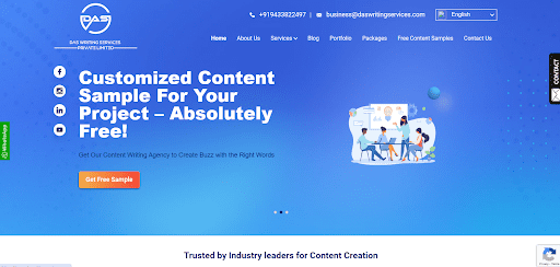 das writing services content marketing agency uk