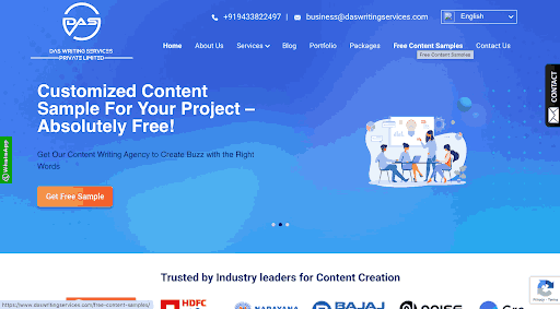 Das Writing Services content marketing agency