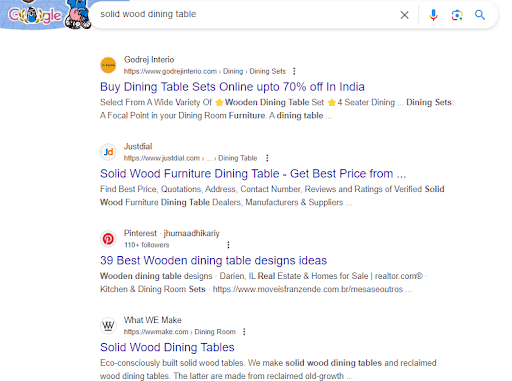 different search intent 