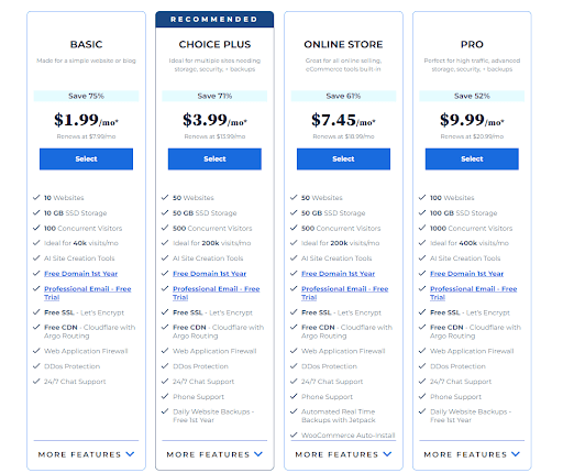 hosting plan