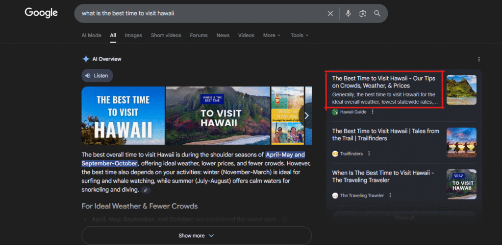 Answer-first Content for AI search visibility
