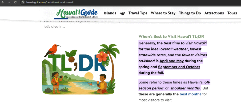 question answer based content for AI citations