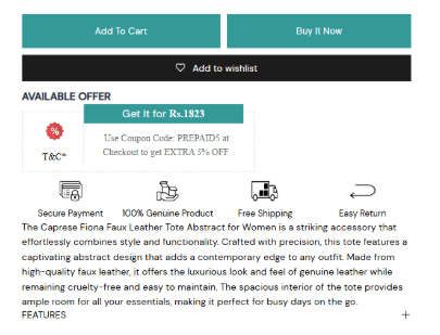 sample product description