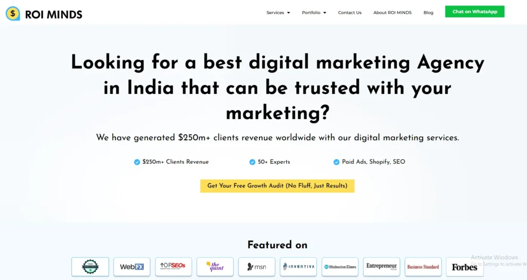 ROI Minds digital marketing agency