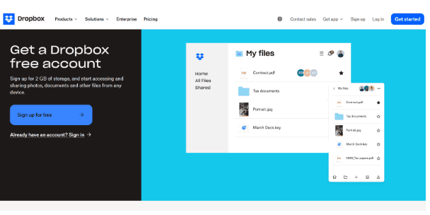 SaaS company dropbox