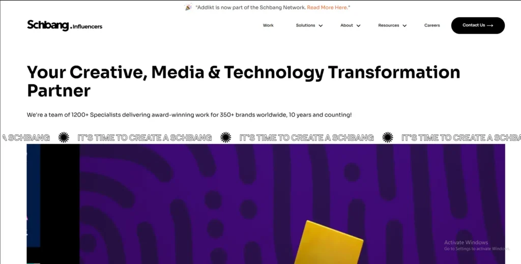 Schbang digital marketing services