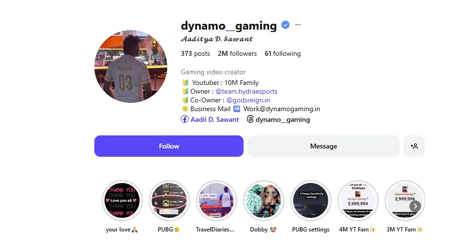 instagram influencer Aaditya D. Sawant