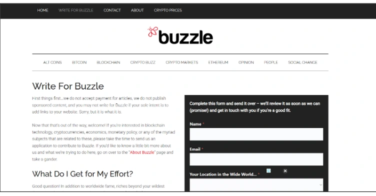 buzzle article posting site