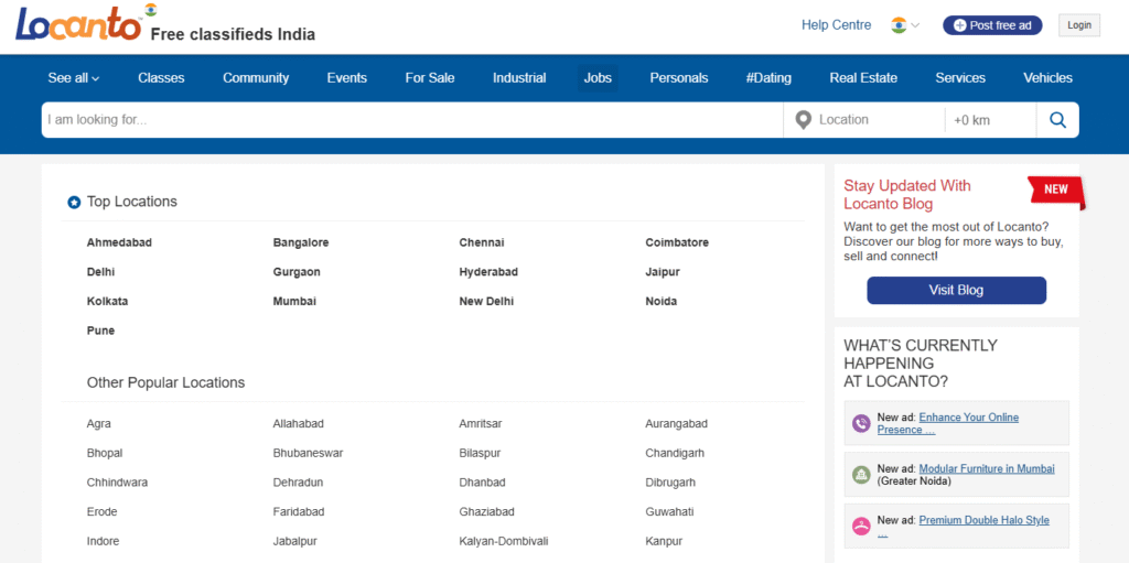 classified site Locanto