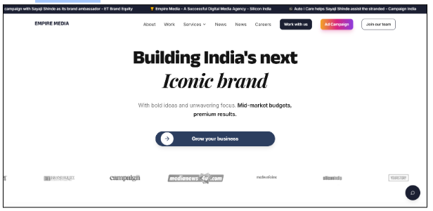 empire media content writing