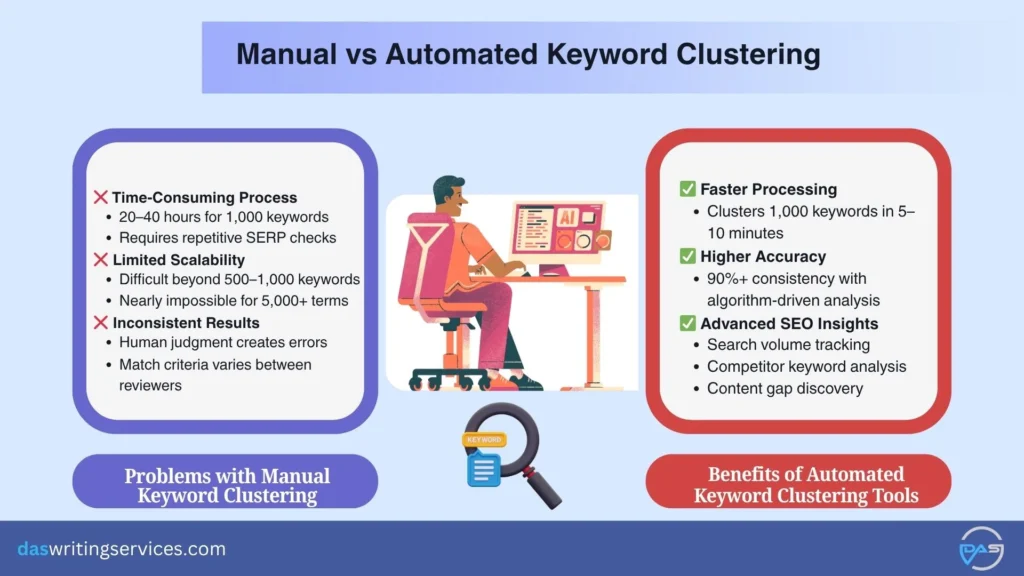 Keyword Clustering Tool Instead of Manual Clustering