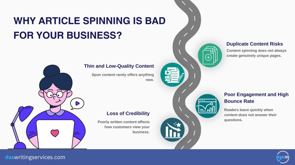 Why Article Spinning is Bad for Your Business