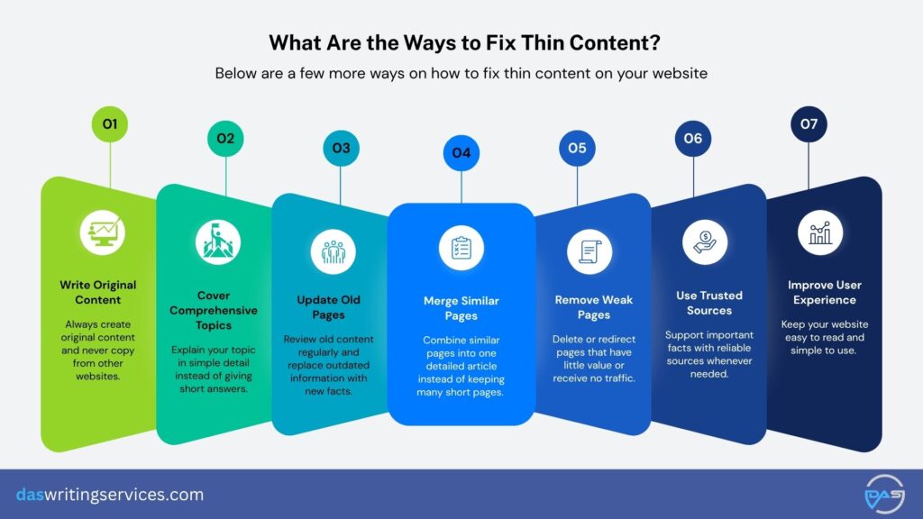 Ways to Fix Thin Content